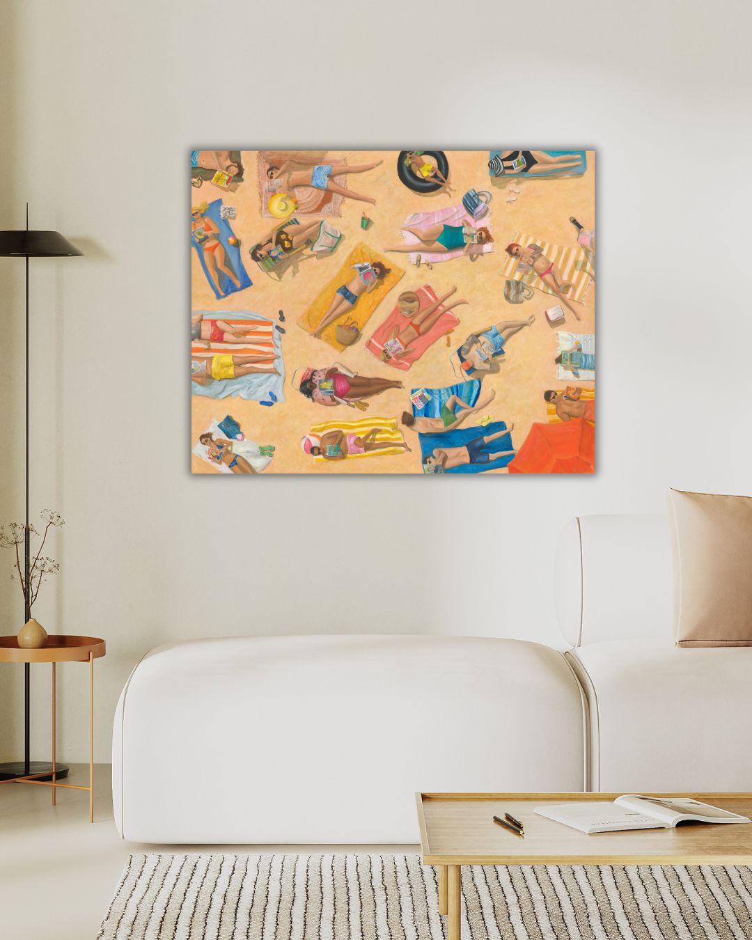 Neutral Beige Elegant Classic Luxury Minimalist Trendy Wall Art Horizontal Print Interior Mockup Instagram Post (1)